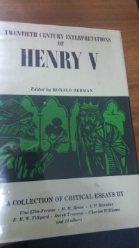Image of Twentieth Century Interpretations Of Henry V