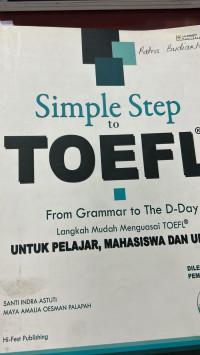Image of Simple step to toefl